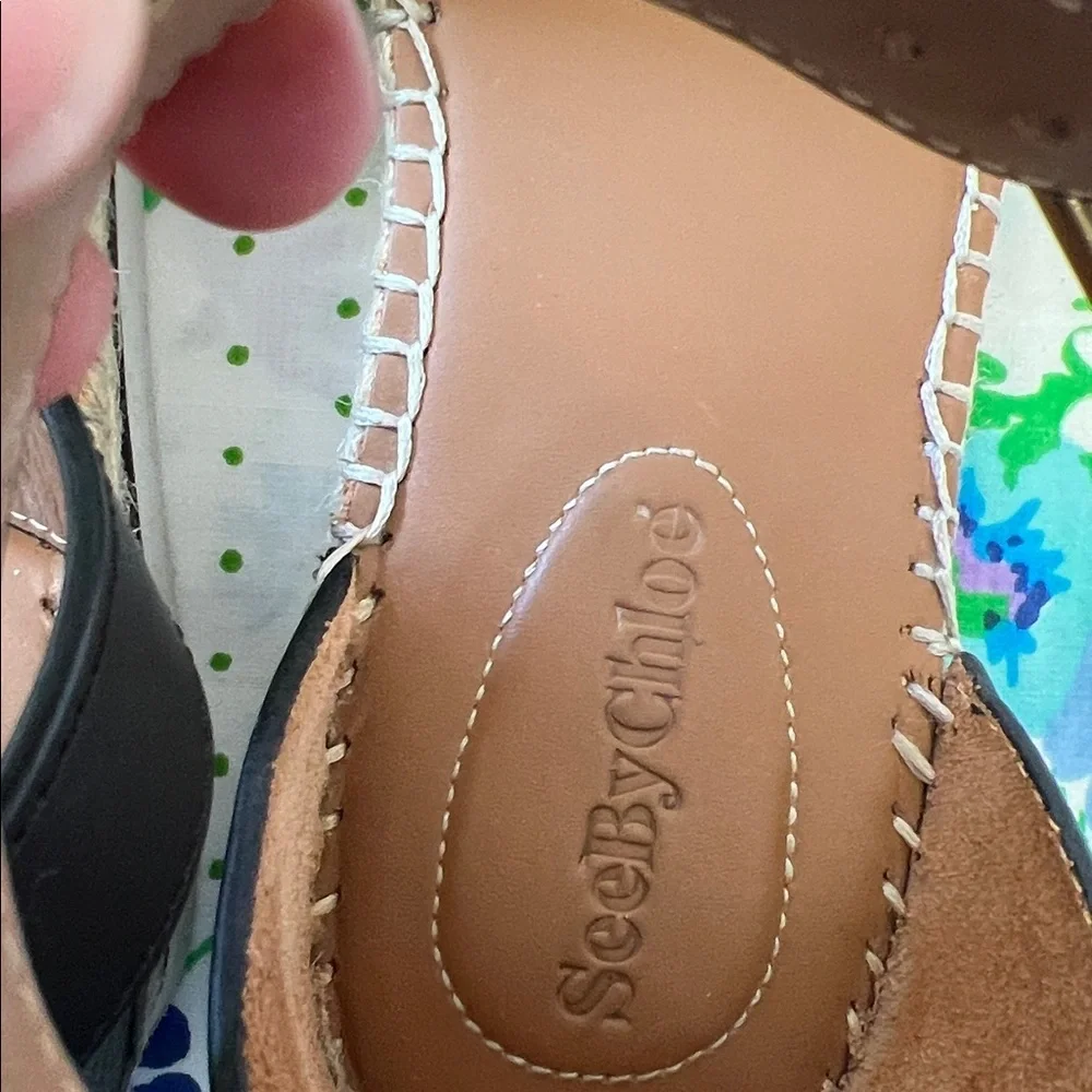 See By Chloé Glyn Leather Espadrilles - 38